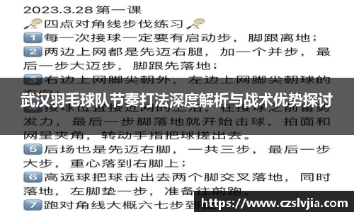 武汉羽毛球队节奏打法深度解析与战术优势探讨