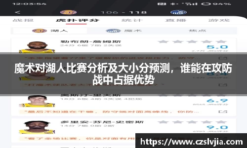 魔术对湖人比赛分析及大小分预测，谁能在攻防战中占据优势